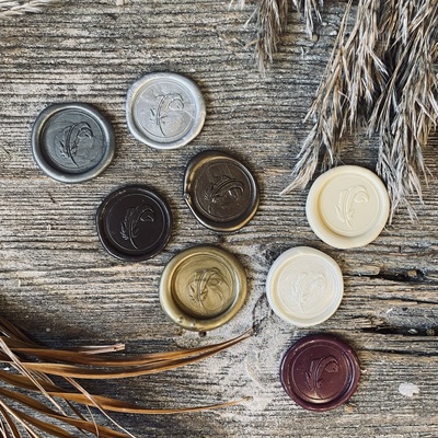 Stamping stickers FEATHER