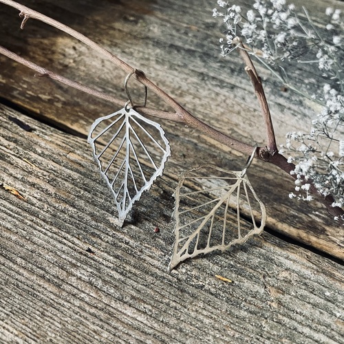 Sudraba auskari Bērzs